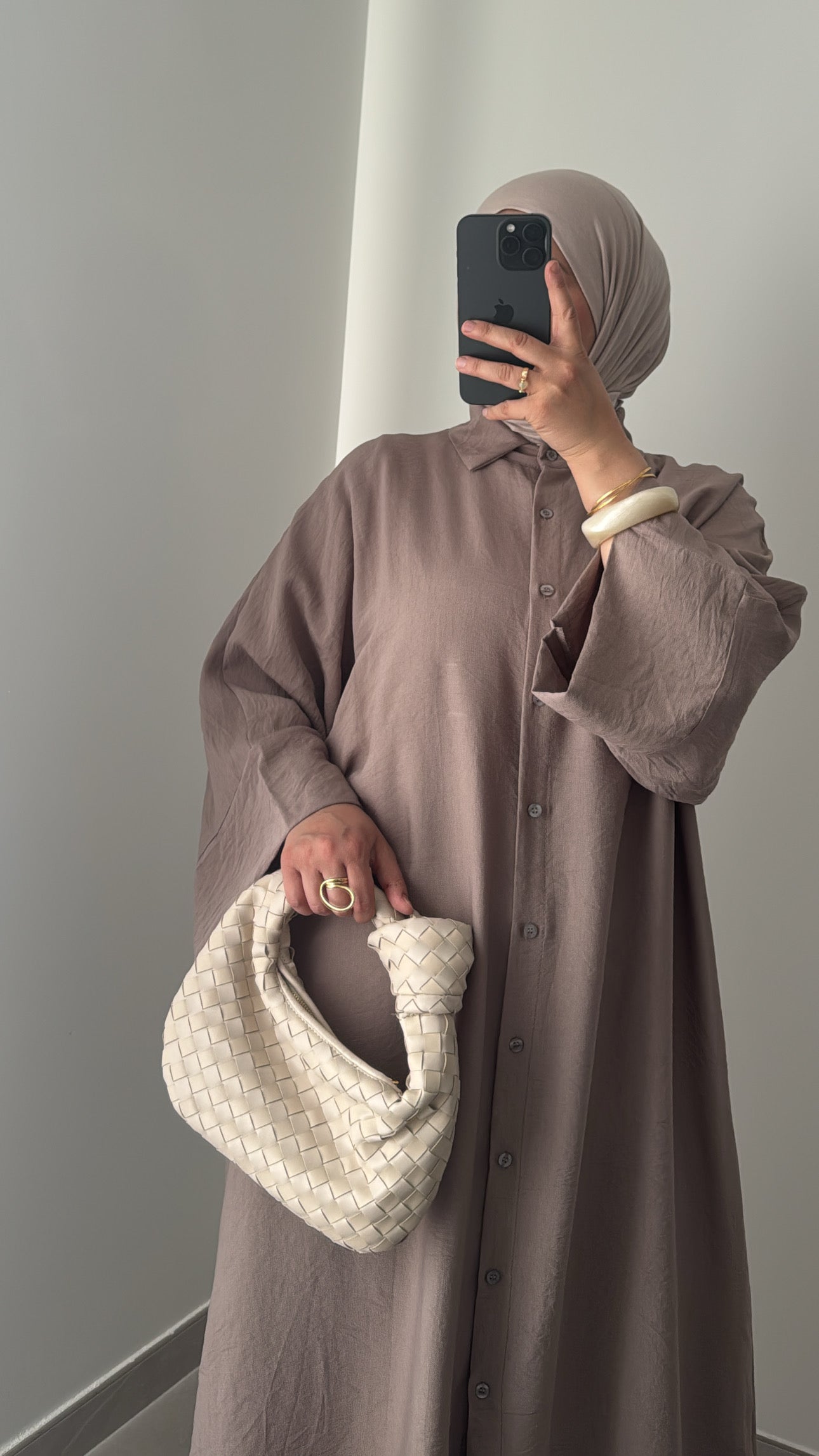 Robe chemise INAYA - TAUPE