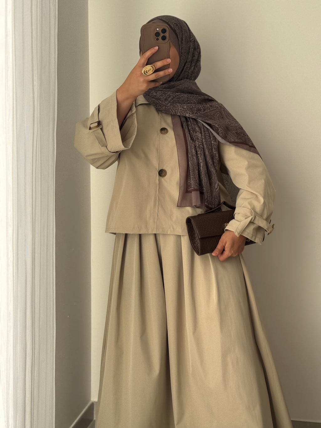 Ensemble TRENCH ADELIA « LONG » - BEIGE