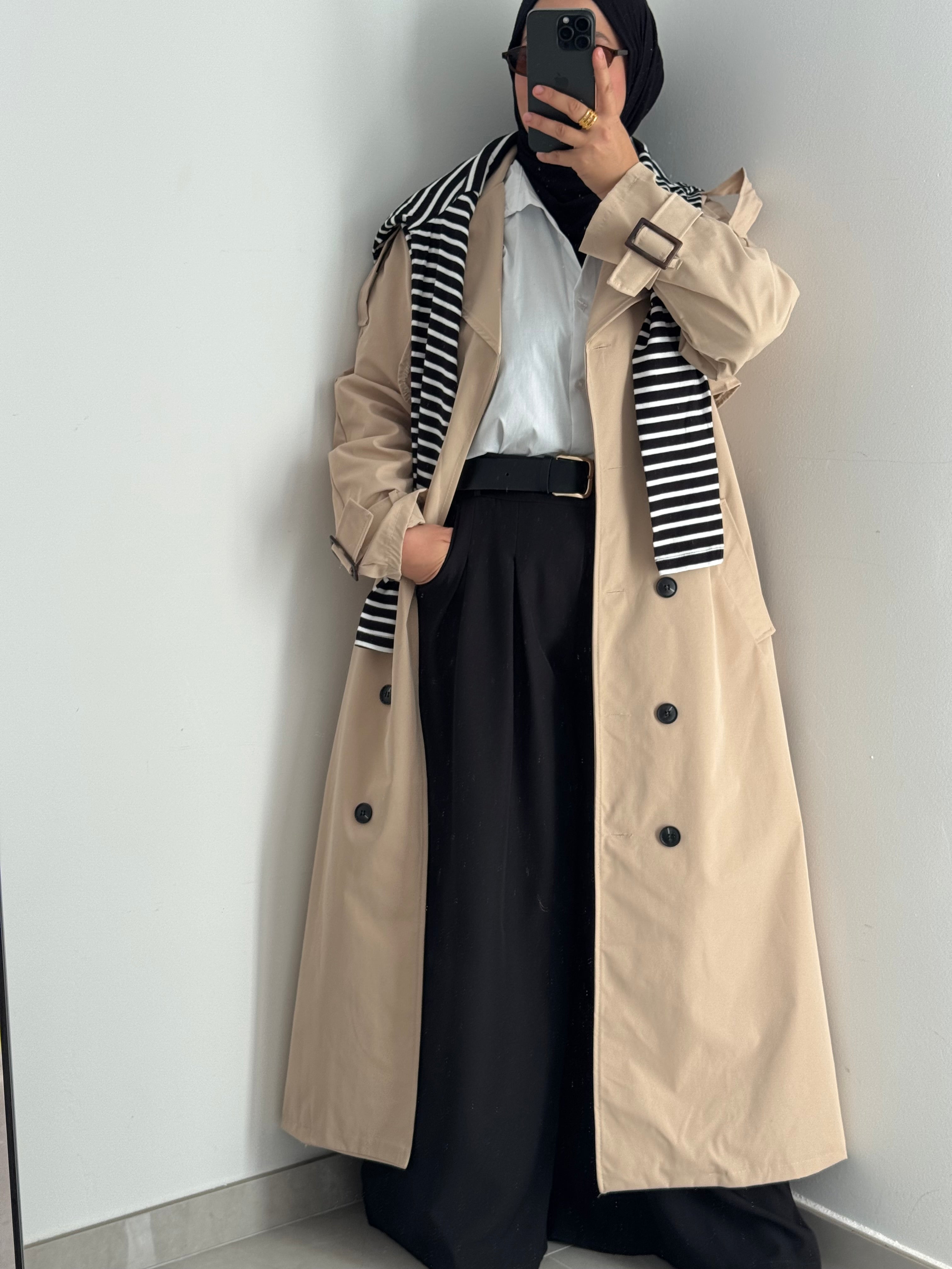 Trench long - BEIGE