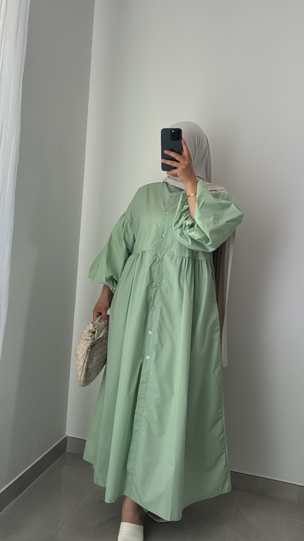 Robe ELEA - VERT EAU