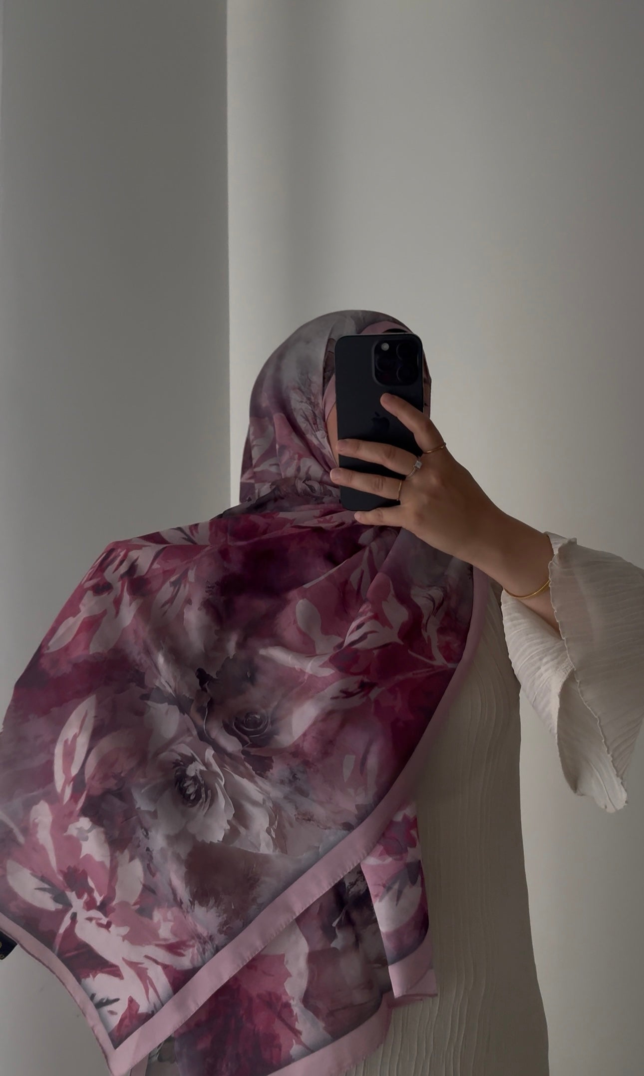 HIJAB SOFT FLEURIE - 8 COLORIS