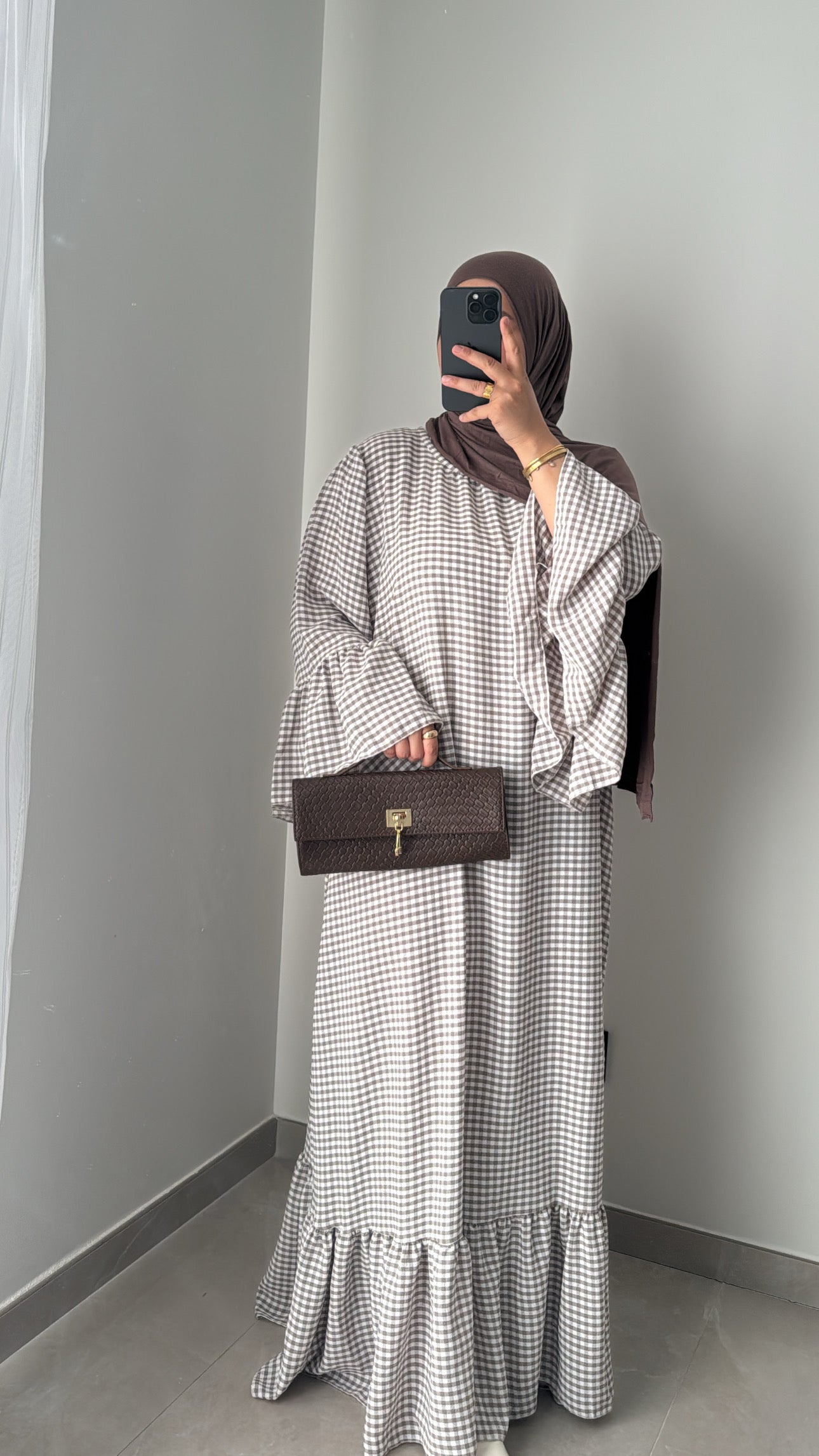 Robe Vichy - CAPPUCCINO