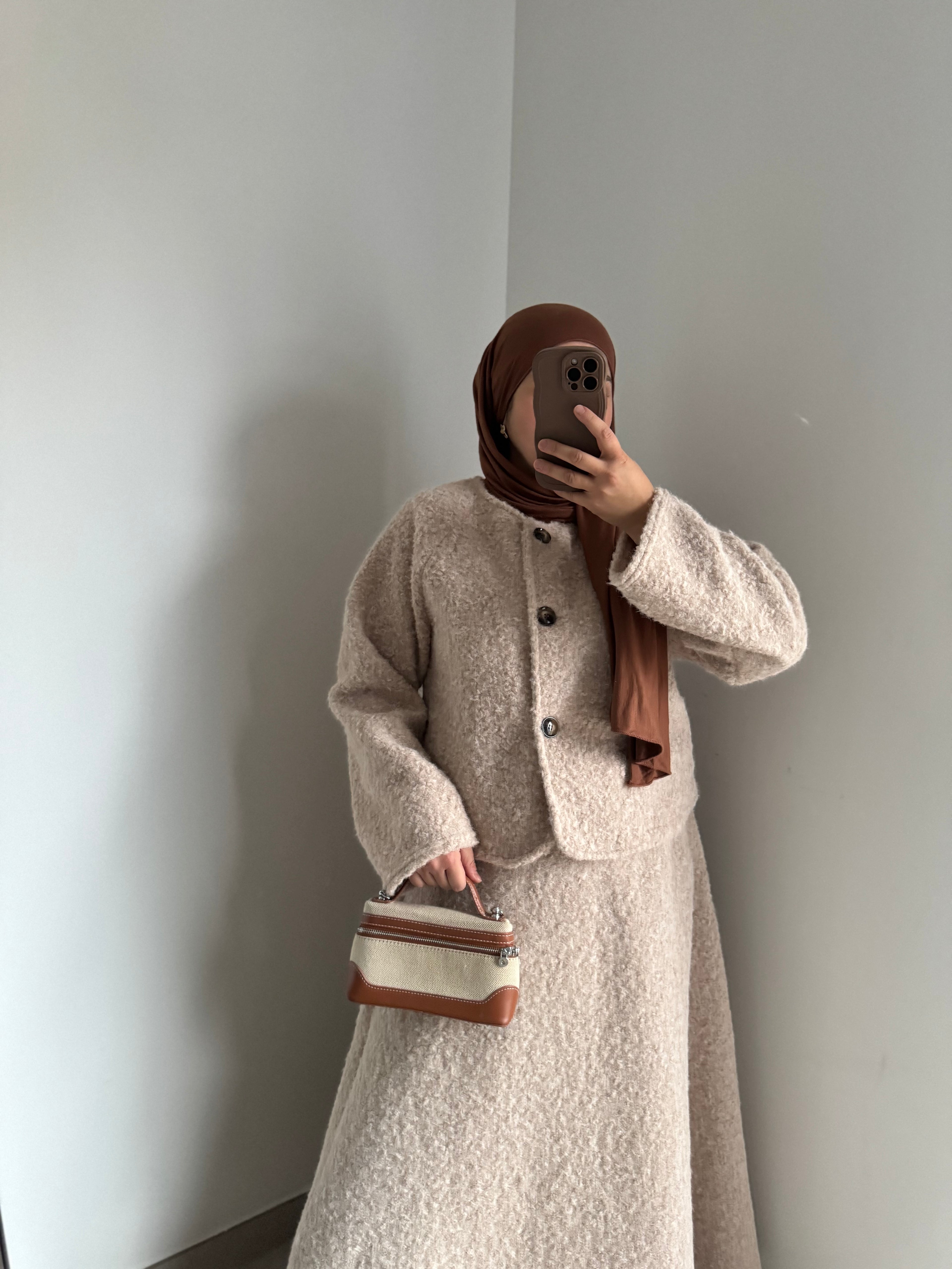 Ensemble veste et jupe - BEIGE