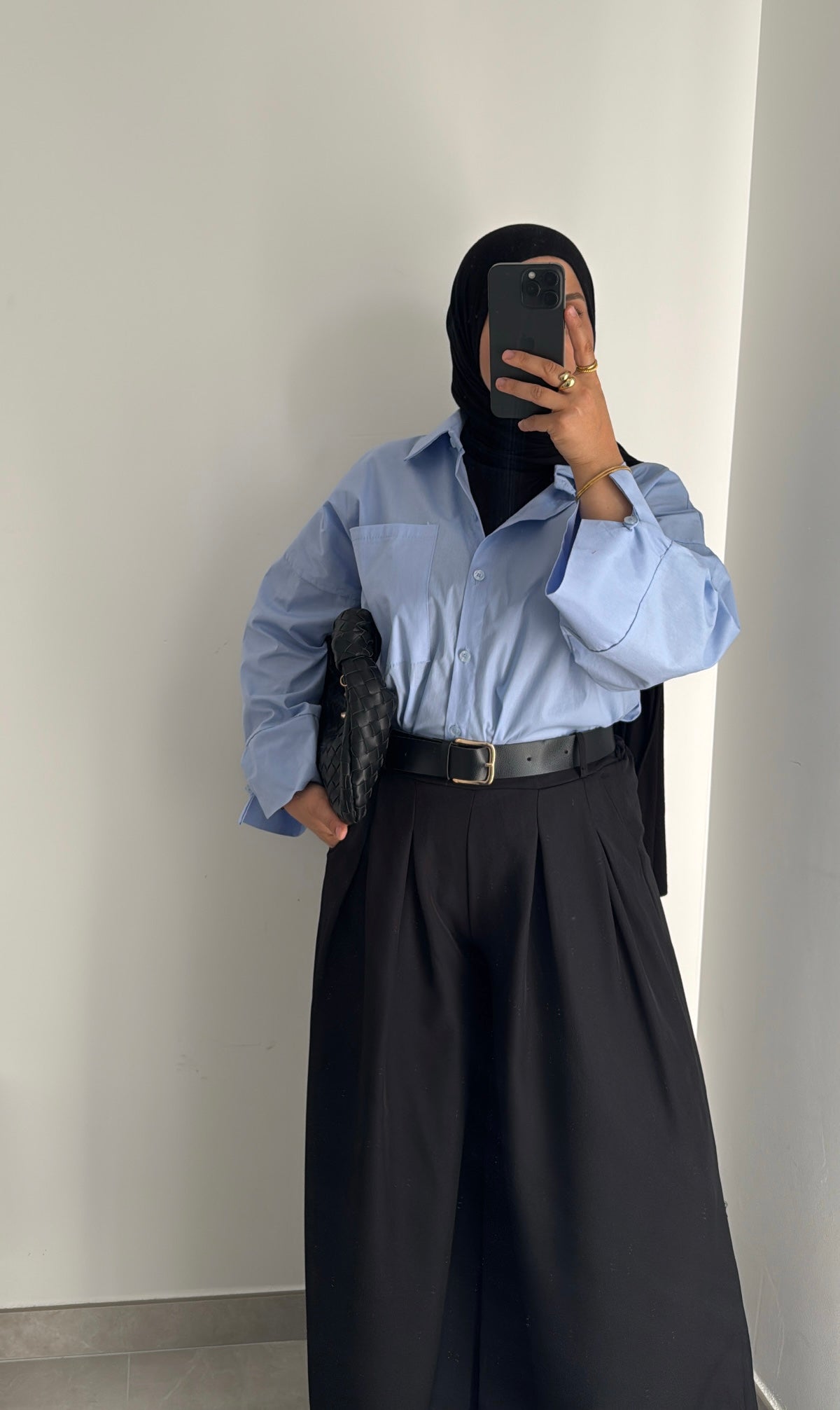 Pantalon - Palazzo avec ceinture