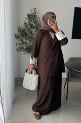 Ensemble Tailleur veste / jupe - MARRON