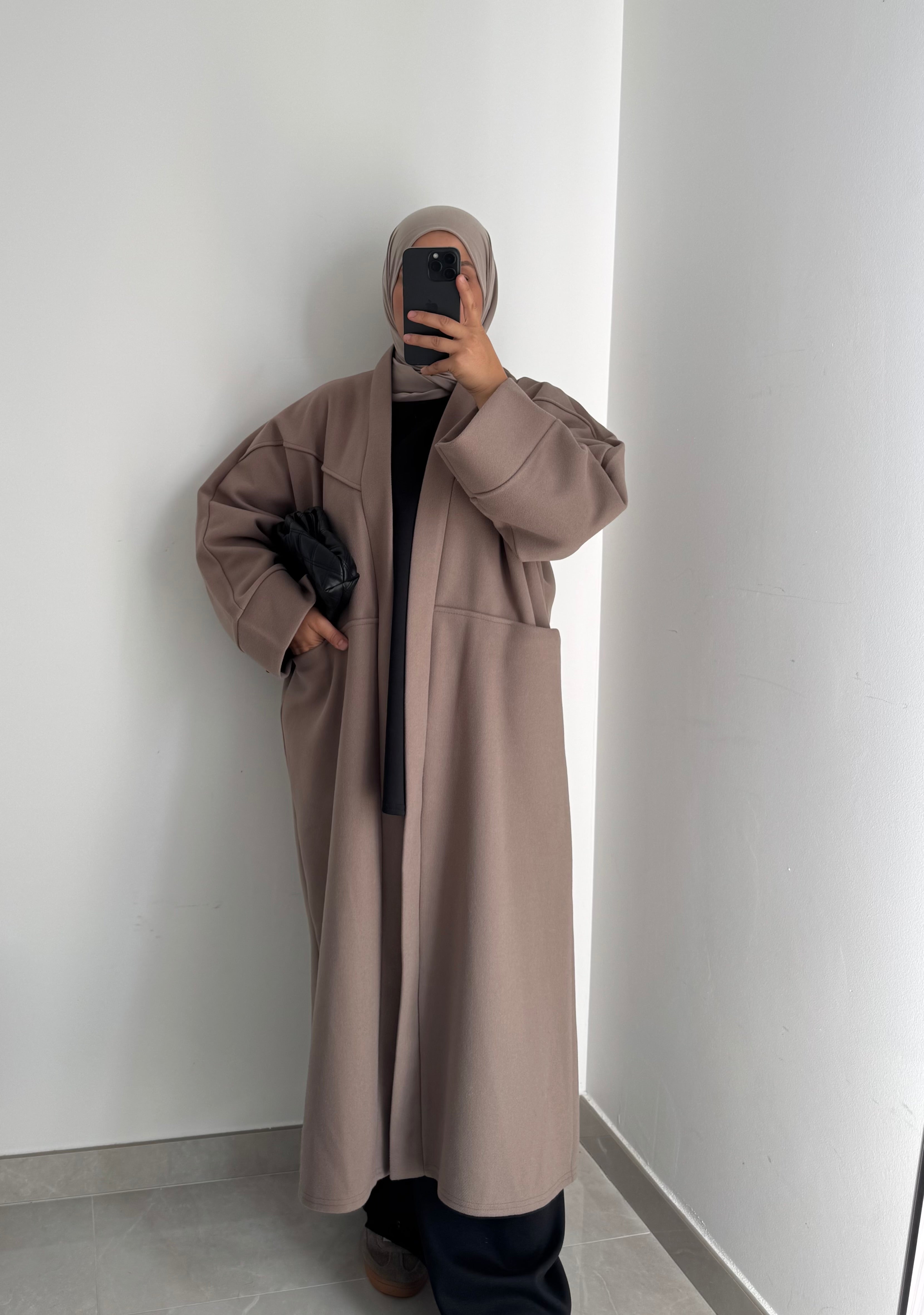 Manteau oversize - Taupe