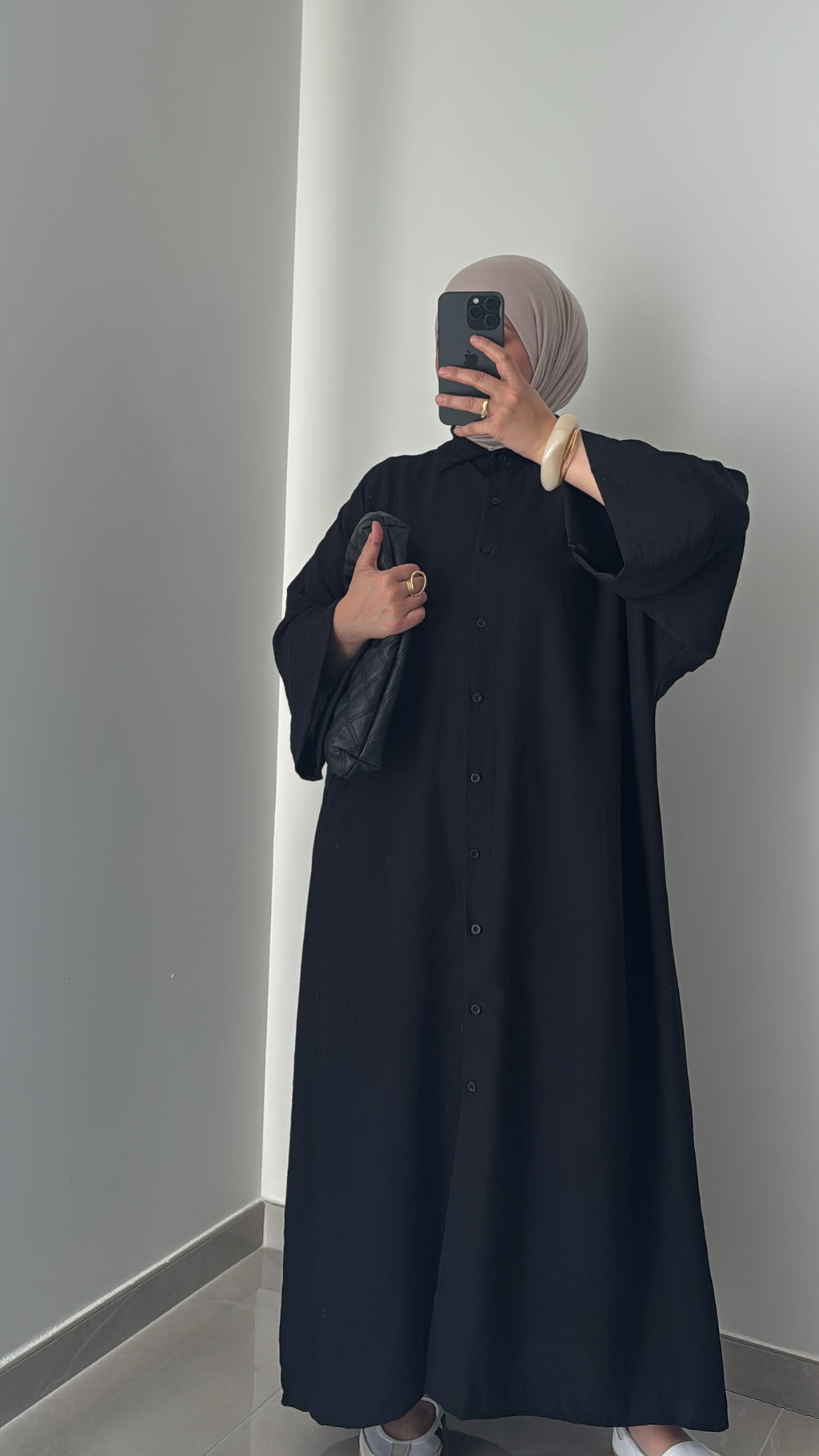 Robe chemise INAYA - NOIR