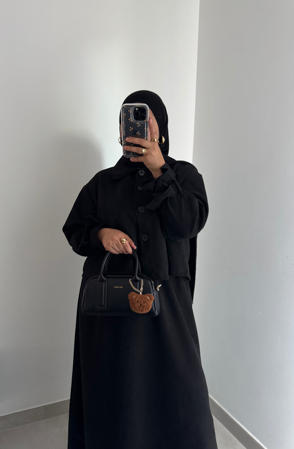 Ensemble SUEDA JUPE - NOIR