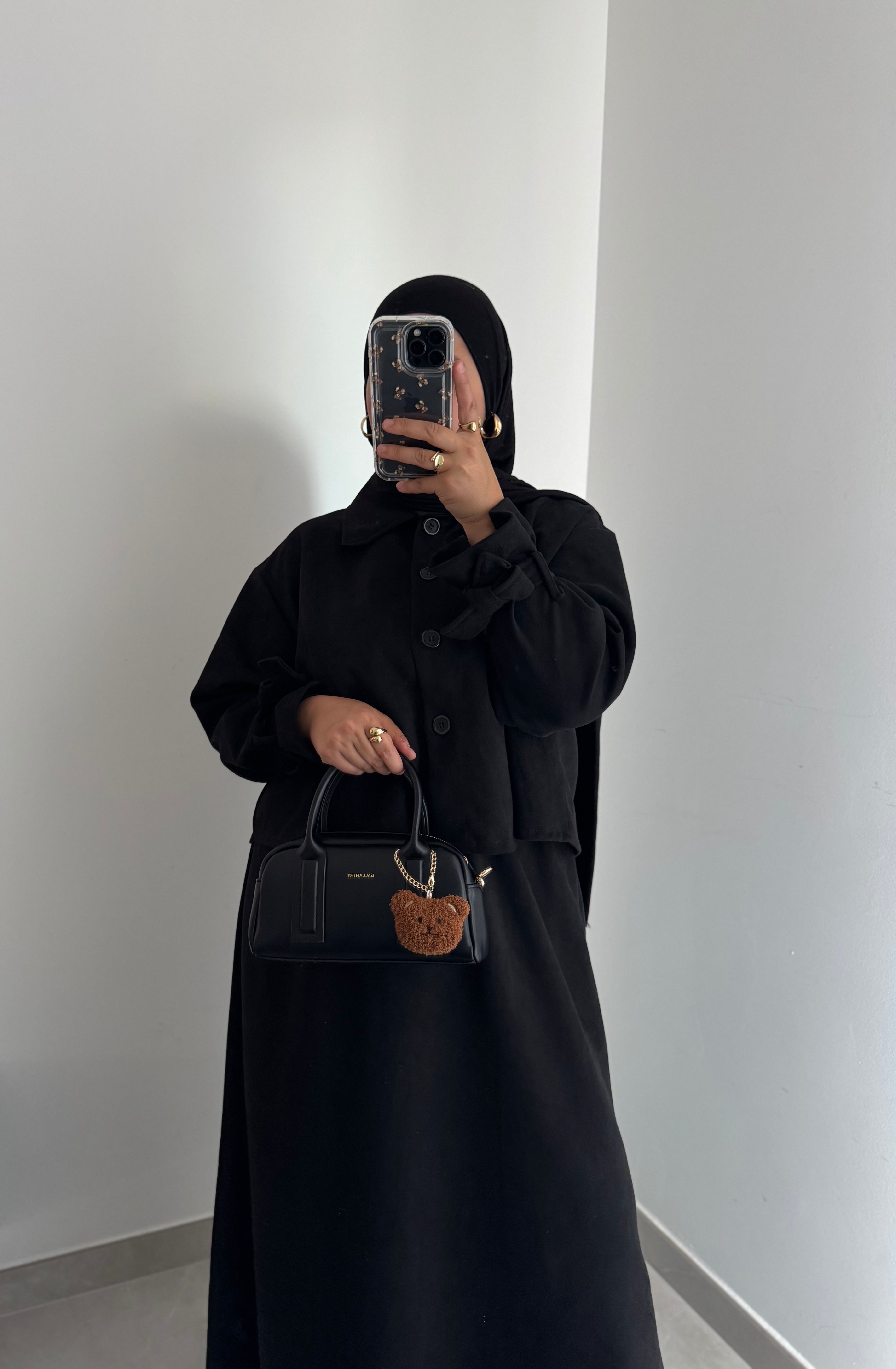 Ensemble SUEDA JUPE - NOIR