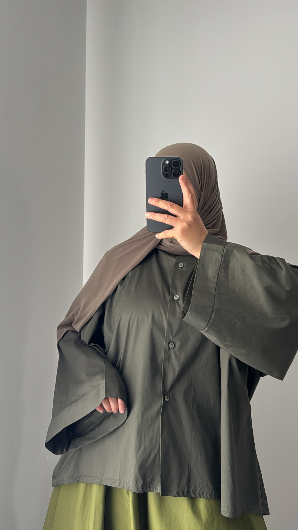 Chemise oversize - KAKI CLAIR