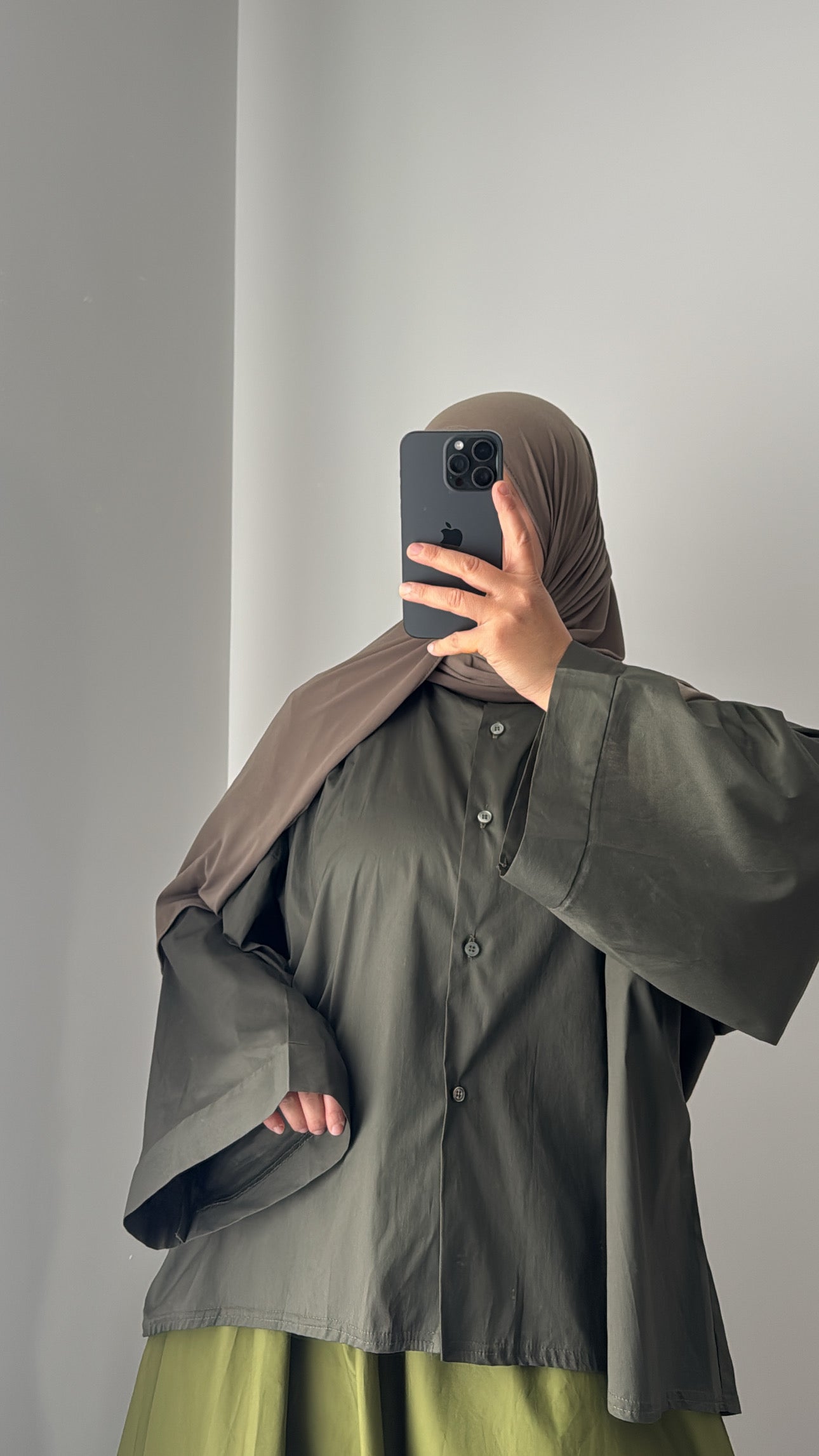 Chemise oversize - KAKI CLAIR
