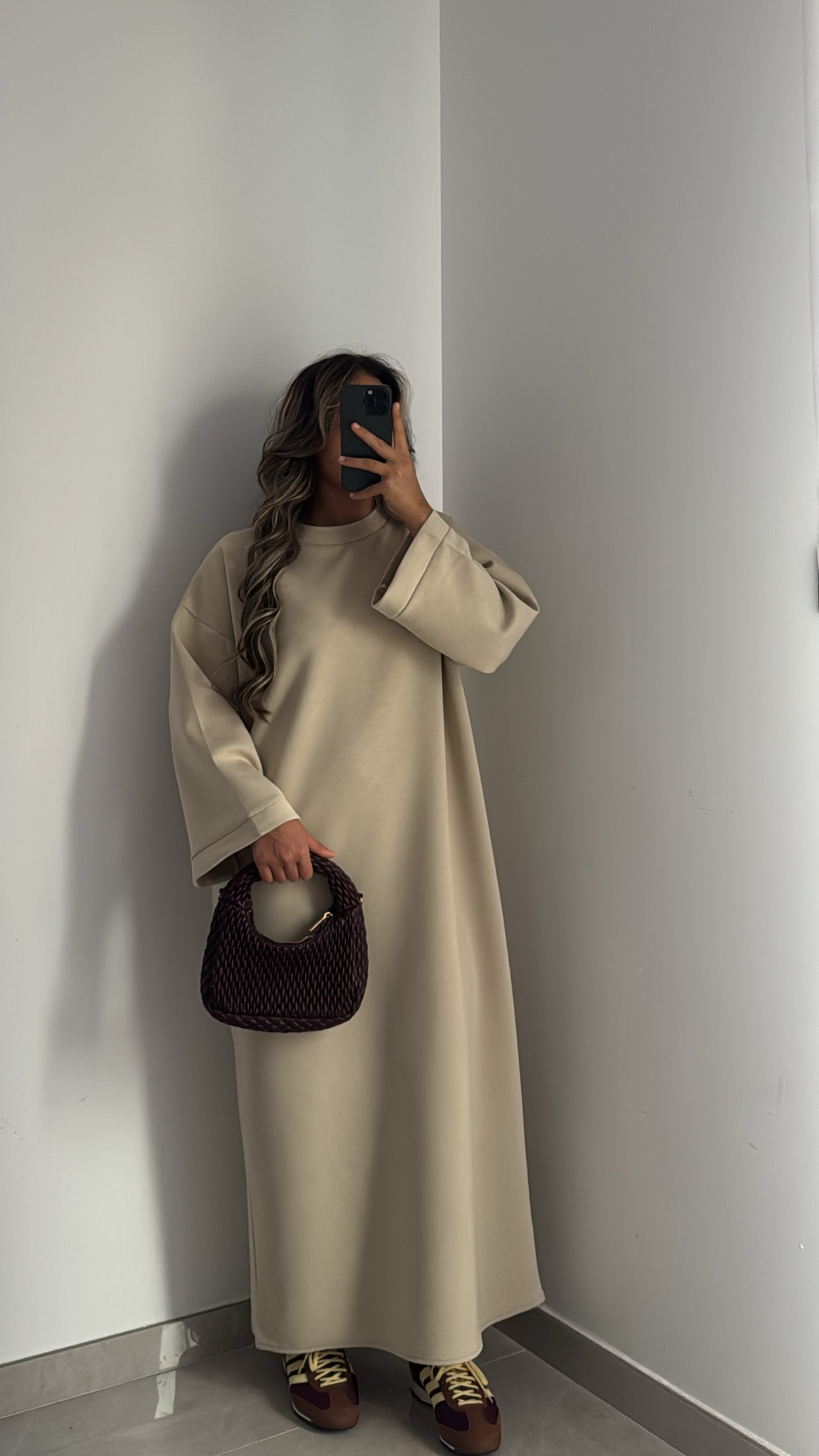 Robe sweat - BEIGE