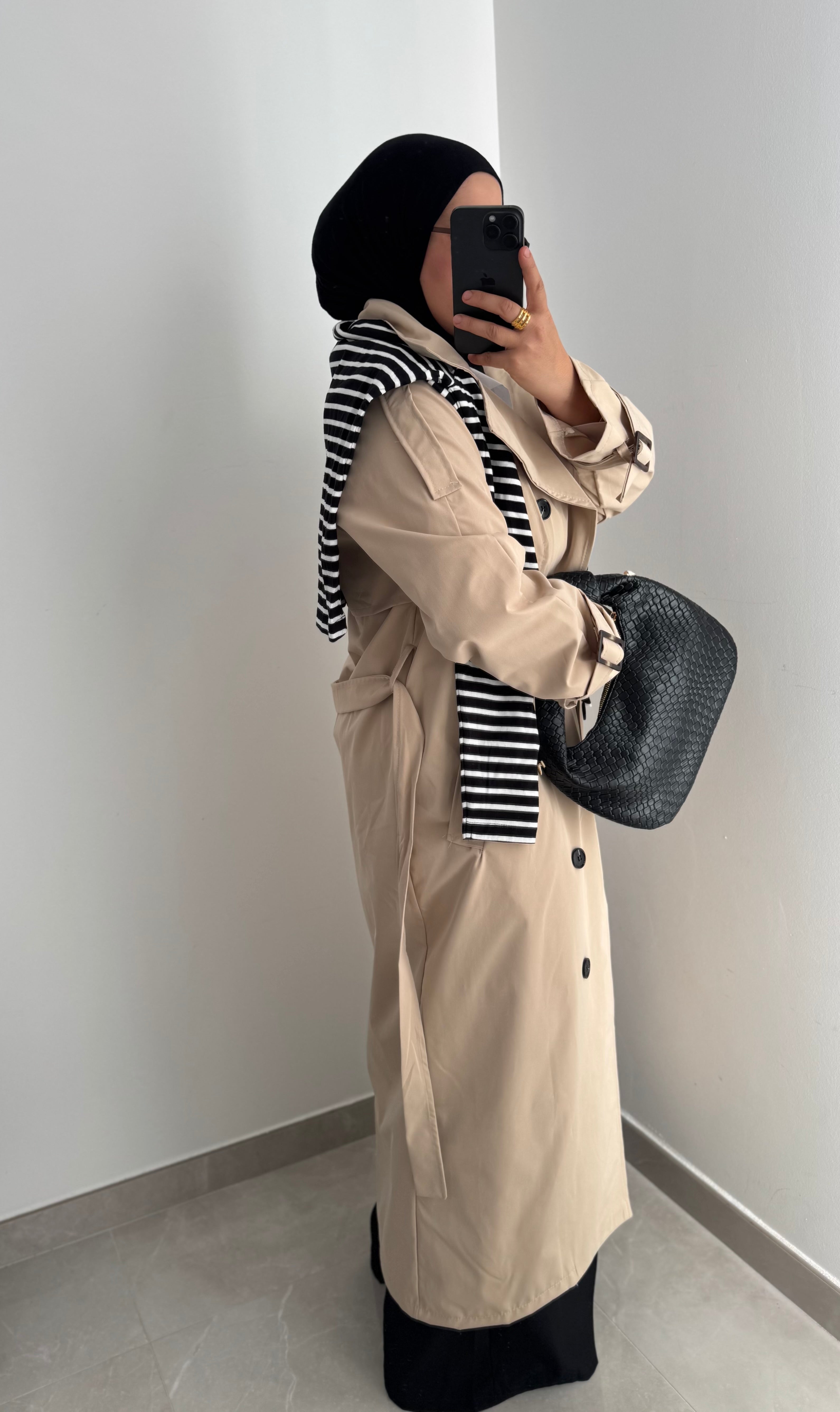 Trench long - BEIGE