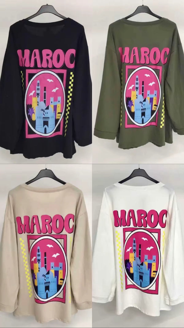T-shirt manche longue “MAROC”