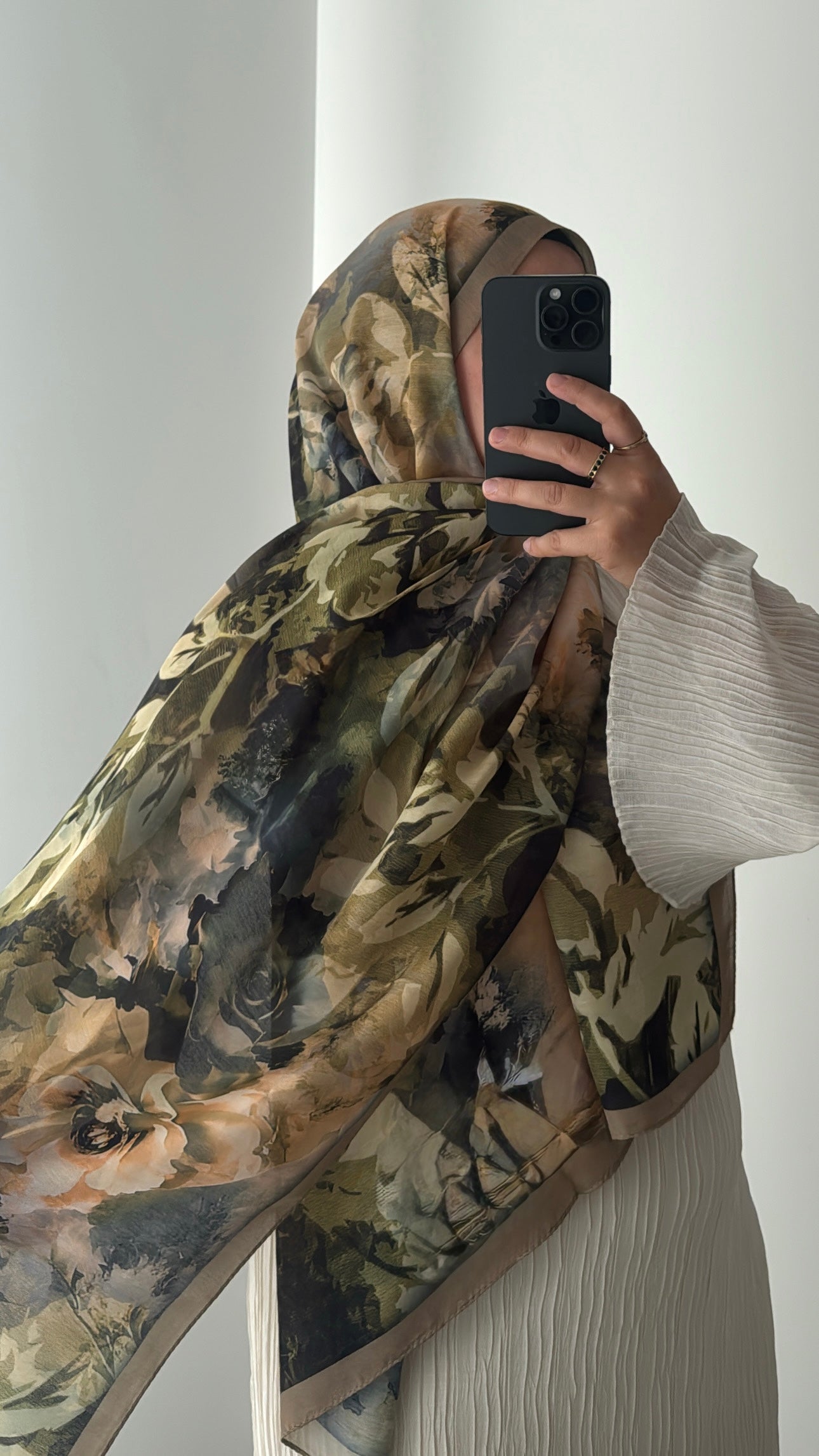 HIJAB SOFT FLEURIE - 8 COLORIS