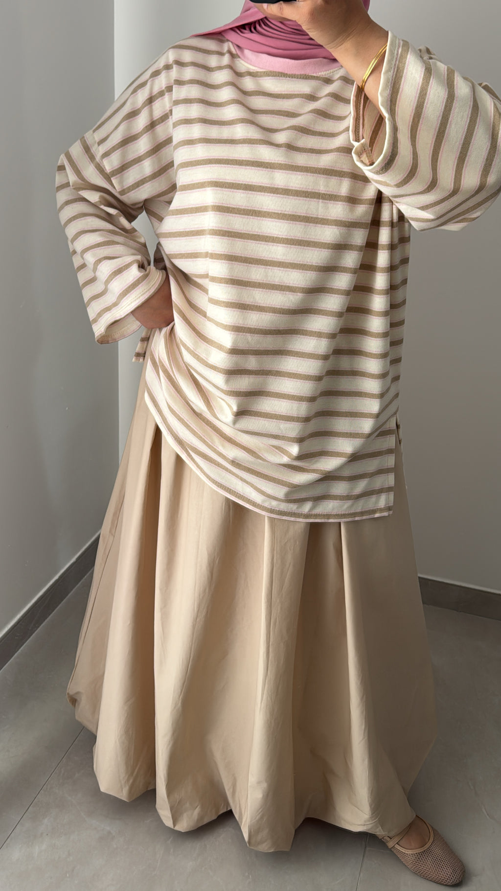 Jupe ballon - BEIGE