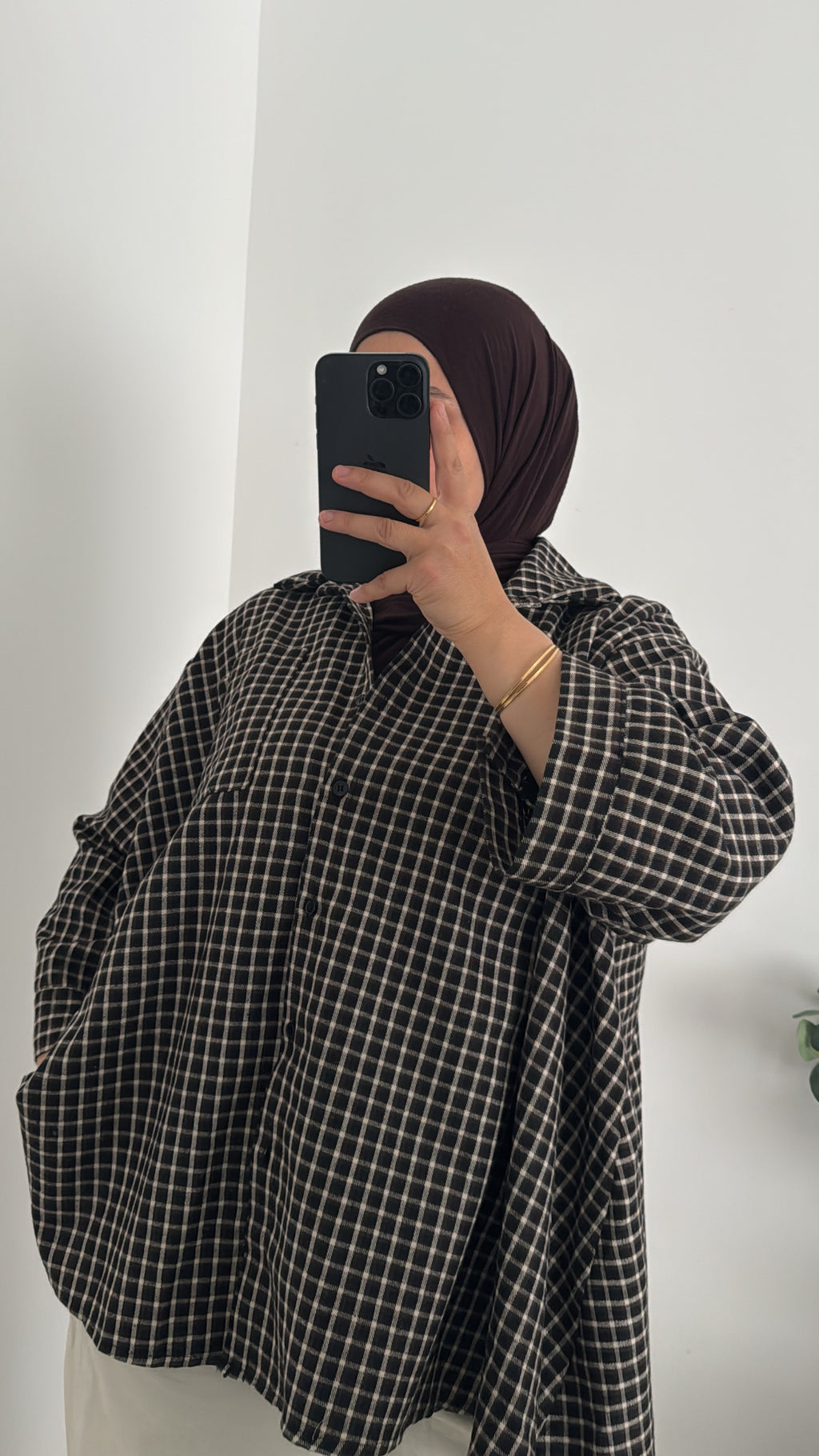 Chemise VICHY - MARRON