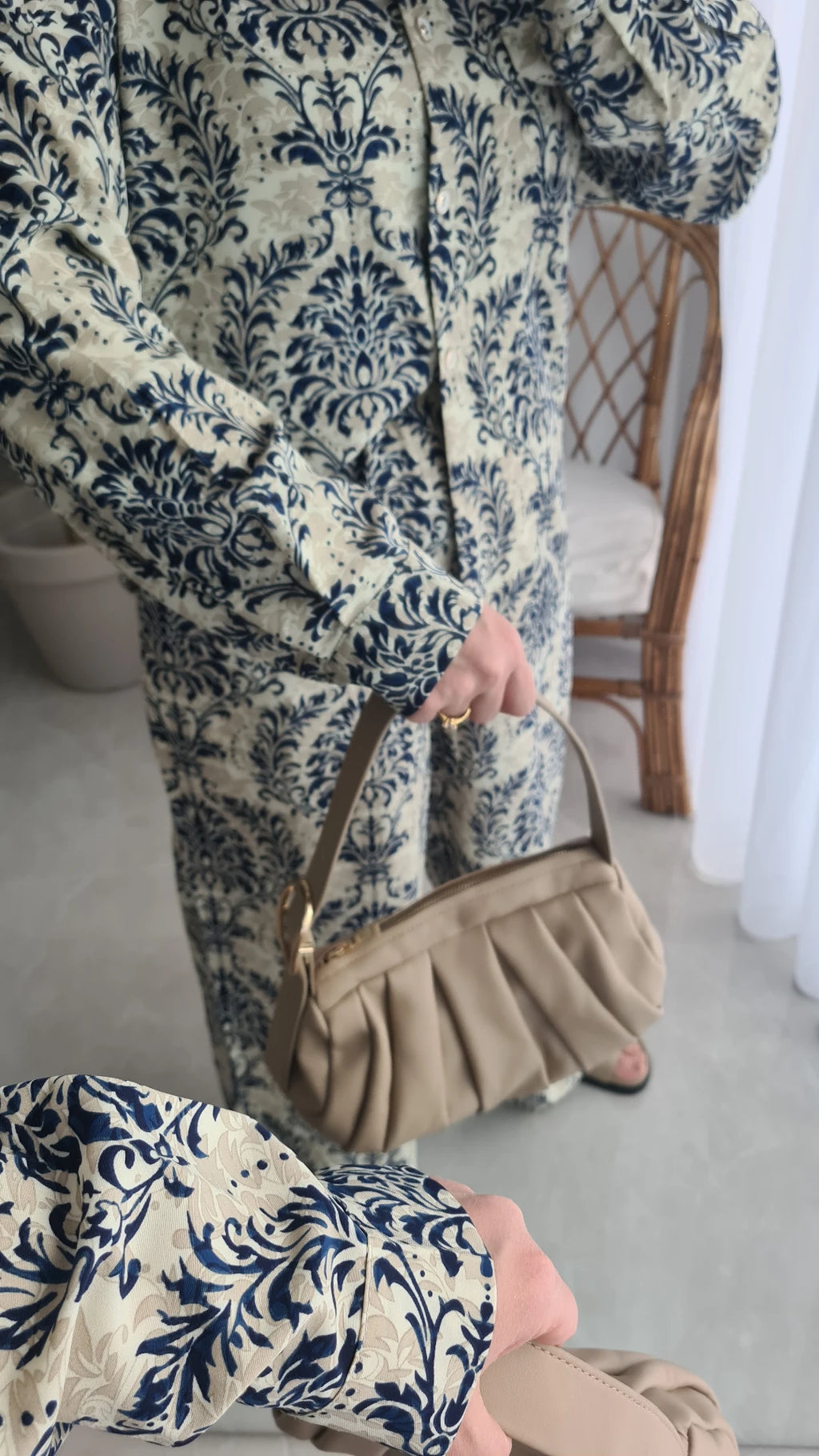 Ensemble imprimé BLEU MARINE