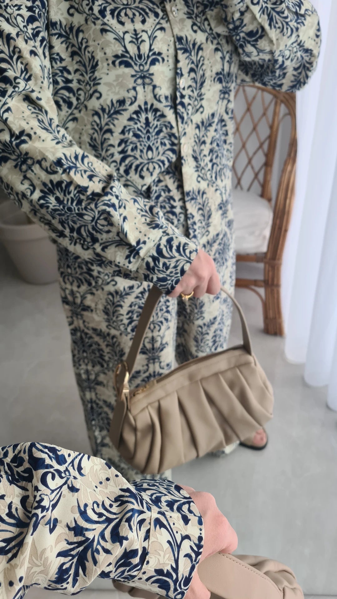 Ensemble imprimé BLEU MARINE