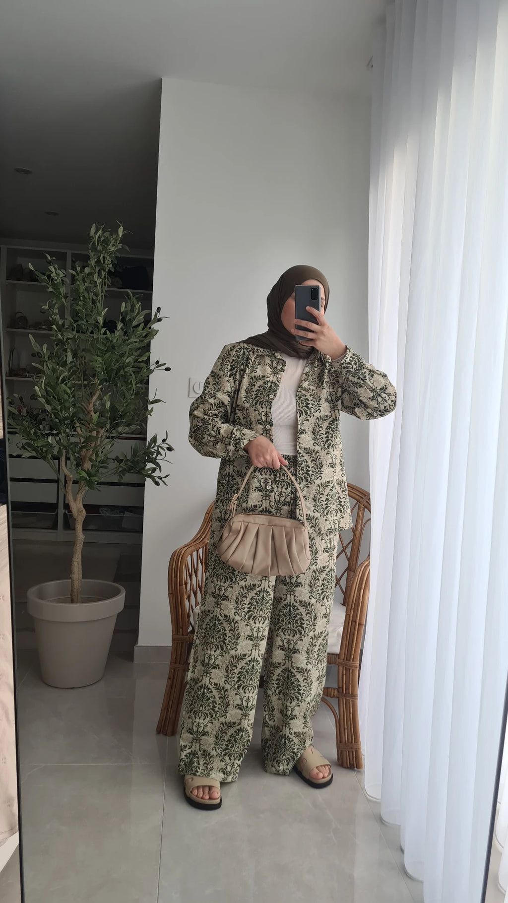 Ensemble imprimé KAKI