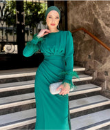 Robe LUNA - VERT EMERAUDE