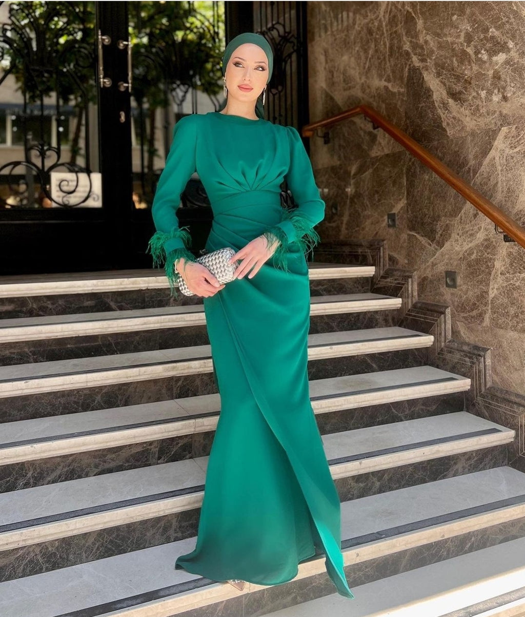 Robe LUNA - VERT EMERAUDE