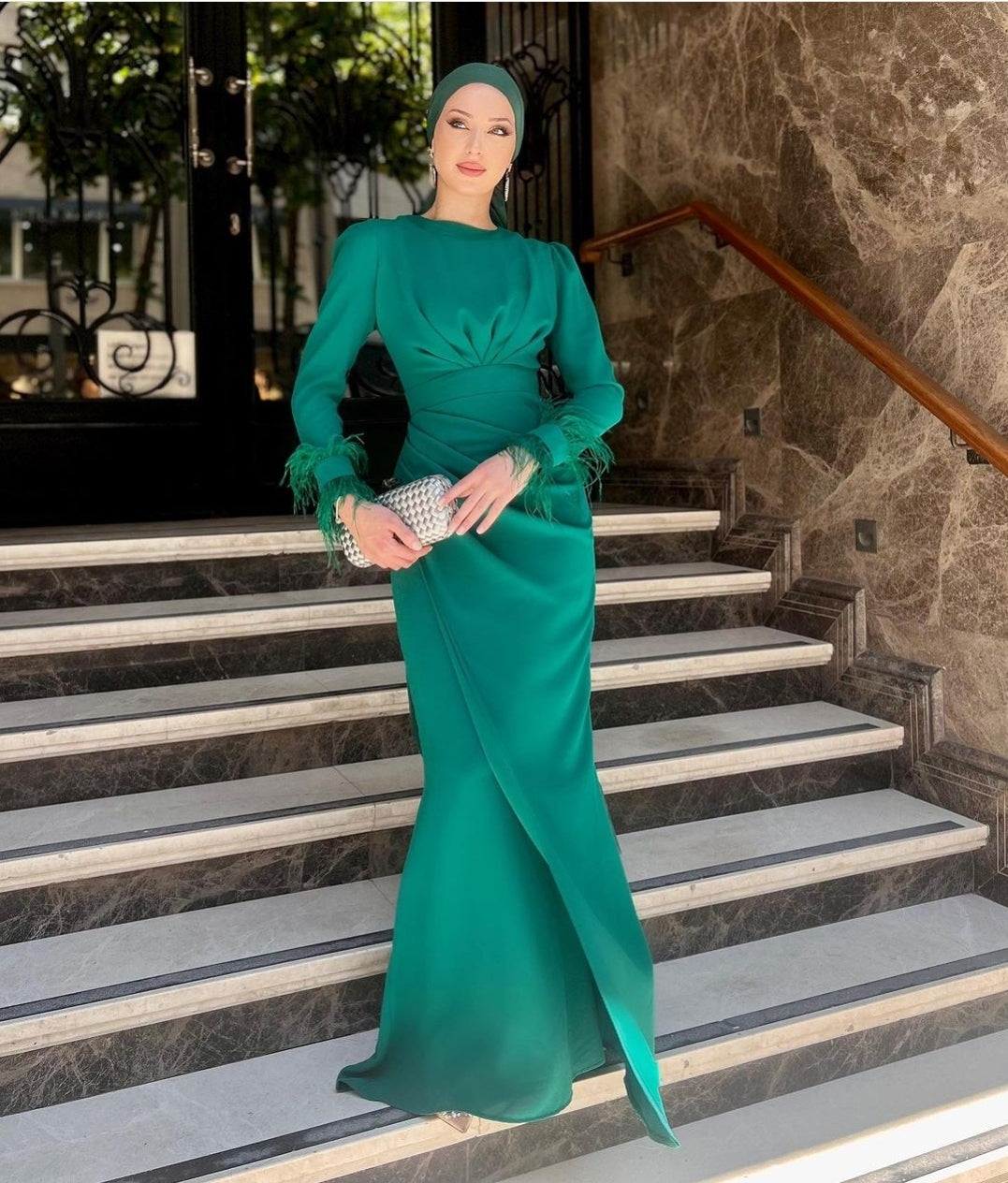 Robe LUNA - VERT EMERAUDE