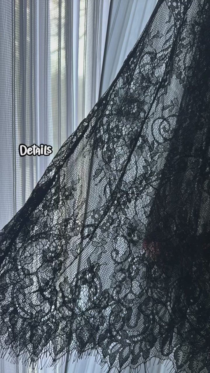 Jupe dentelle - NOIR