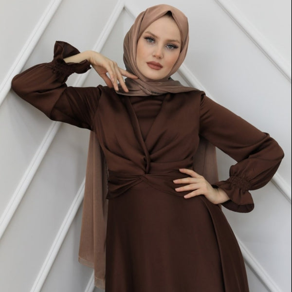 ROBE MIRAY- MARRON
