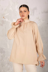 Blouse Longue -  NUDE