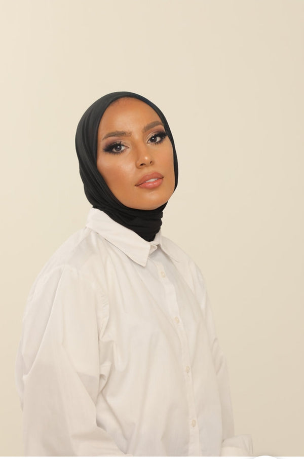 Hijab cagoule en jersey à enfiler - 13 coloris