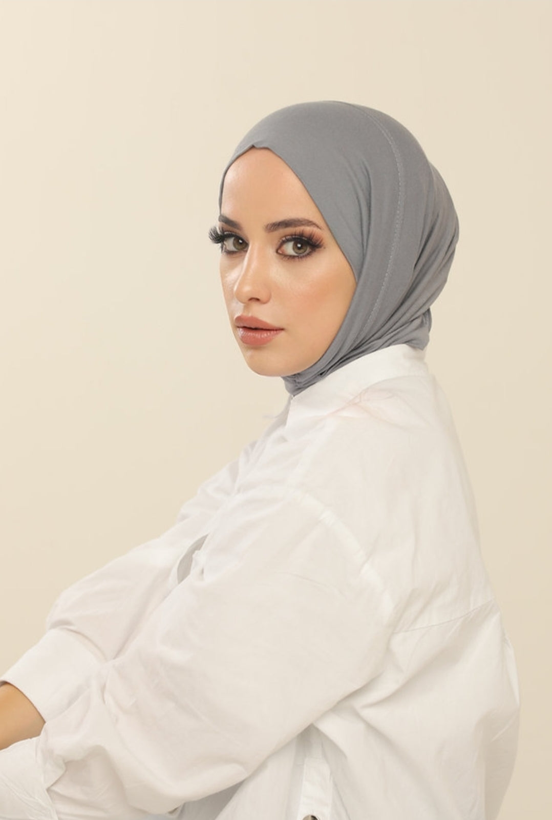 Hijab cagoule en jersey à enfiler - 13 coloris