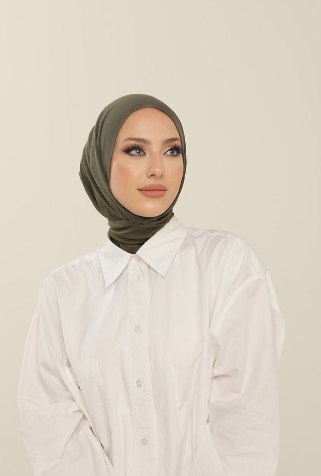 Hijab cagoule en jersey à enfiler - 13 coloris