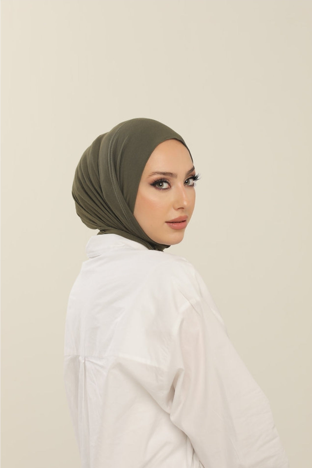 Hijab cagoule en jersey à enfiler - 13 coloris