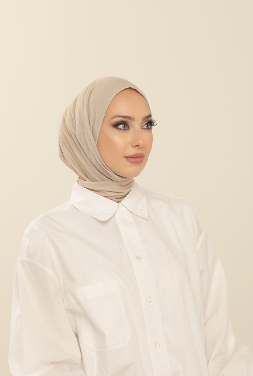 Hijab cagoule en jersey à enfiler - 13 coloris