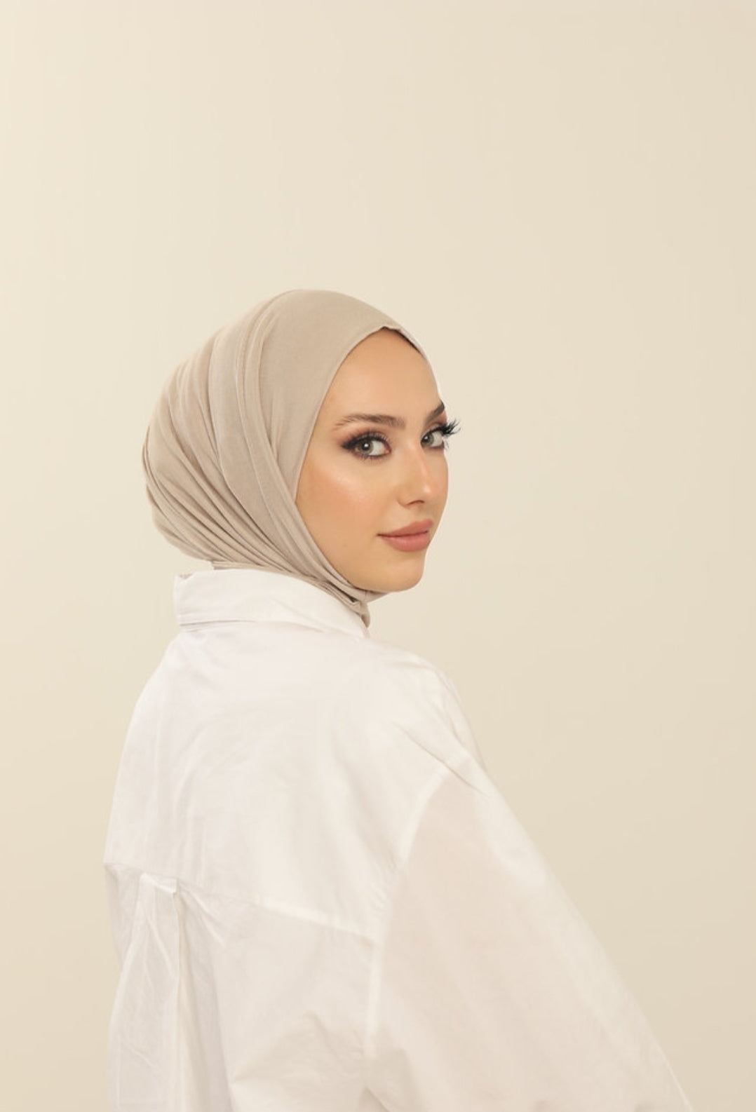 Hijab cagoule en jersey à enfiler - 13 coloris