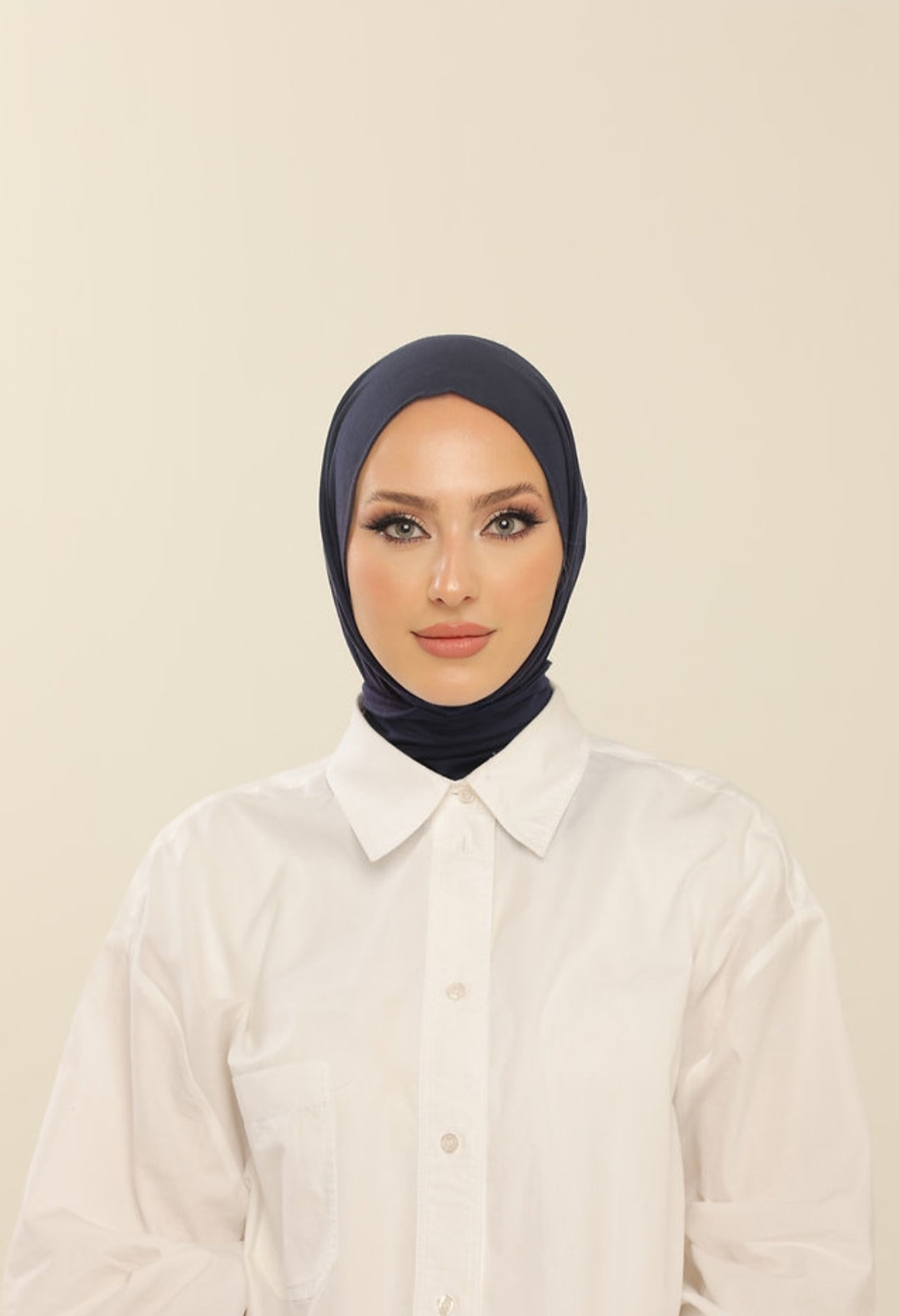 Hijab cagoule en jersey à enfiler - 13 coloris