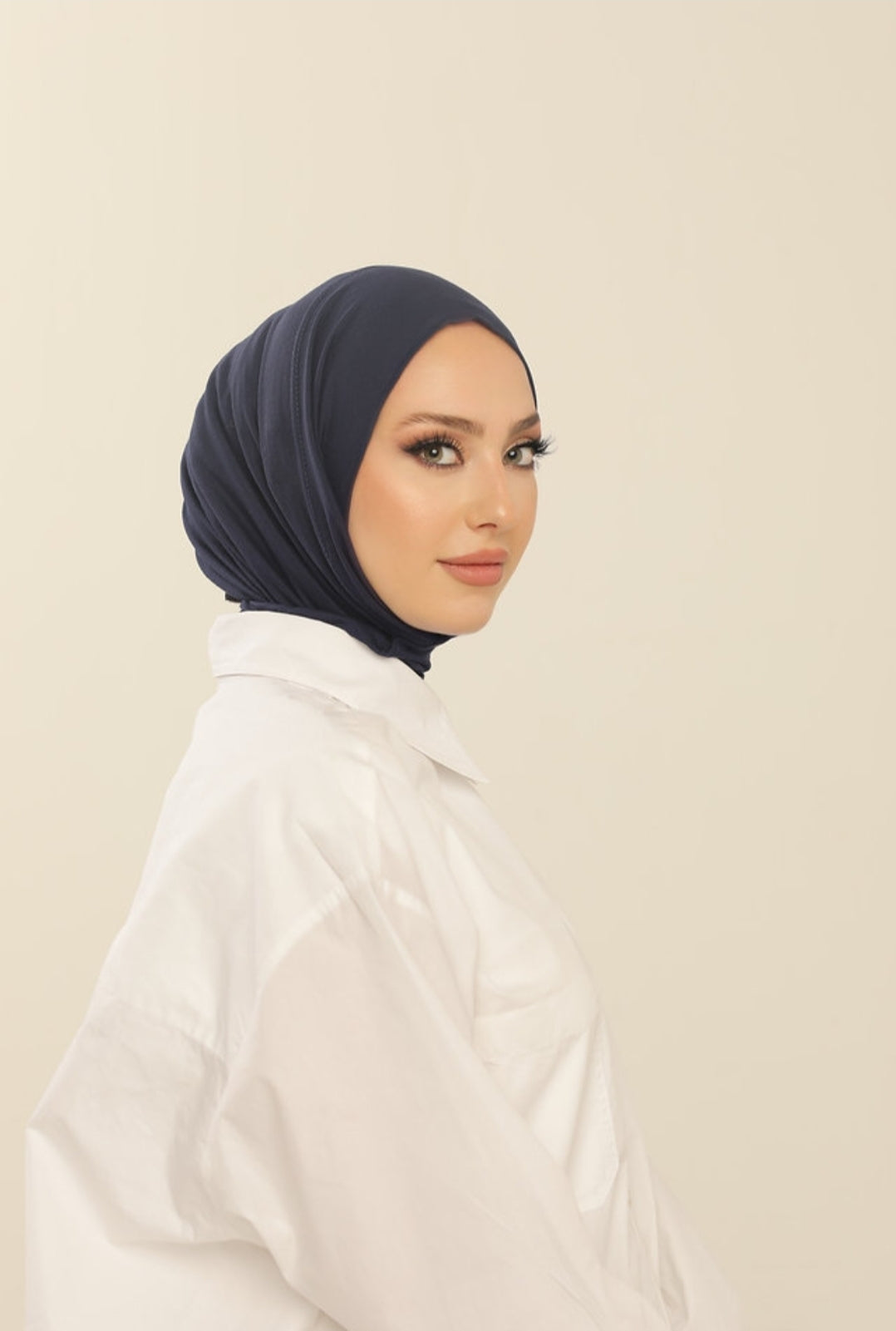 Hijab cagoule en jersey à enfiler - 13 coloris
