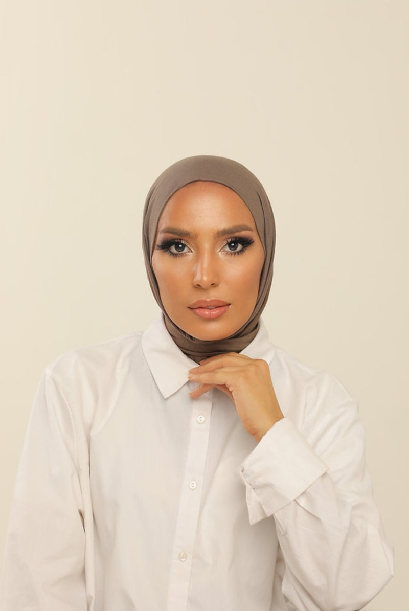 Hijab cagoule en jersey à enfiler - 13 coloris