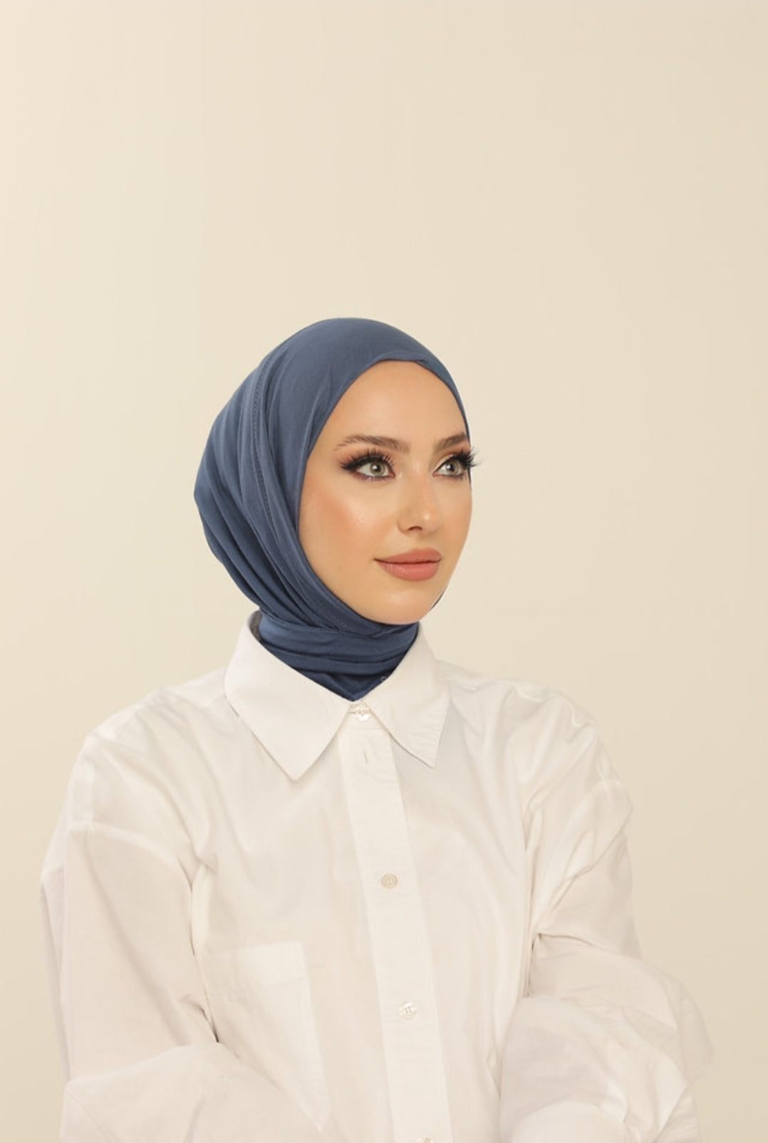 Hijab cagoule en jersey à enfiler - 13 coloris