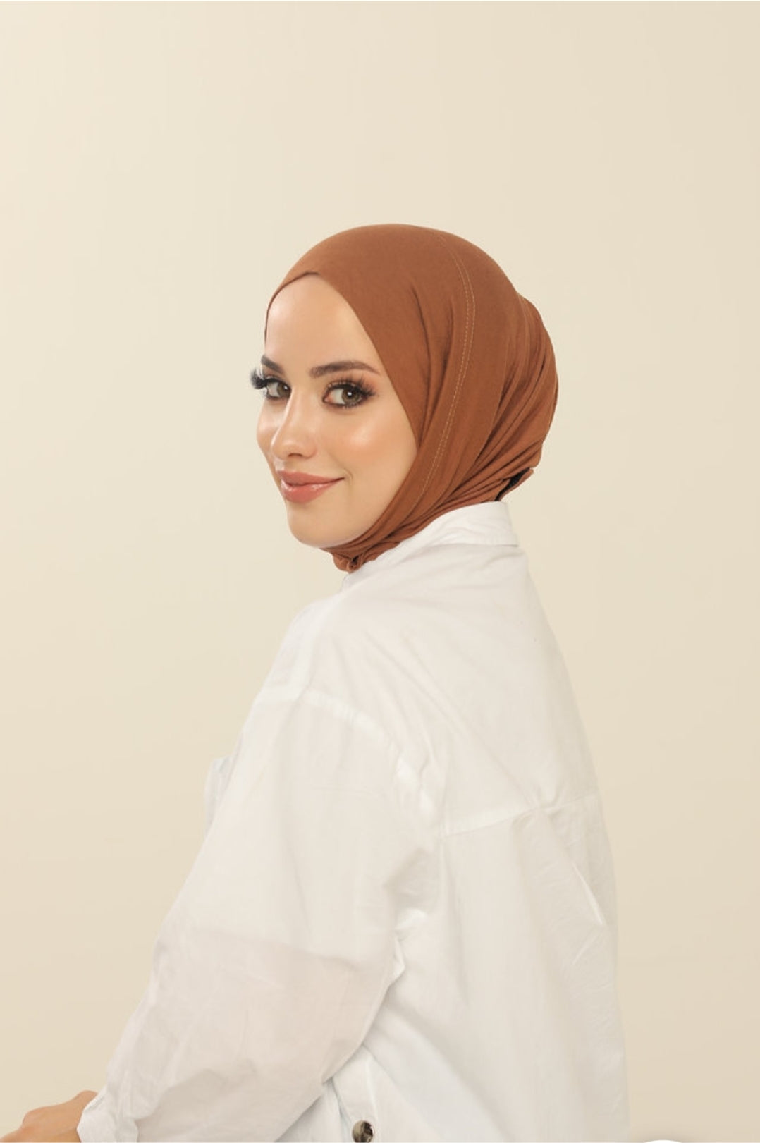 Hijab cagoule en jersey à enfiler - 13 coloris