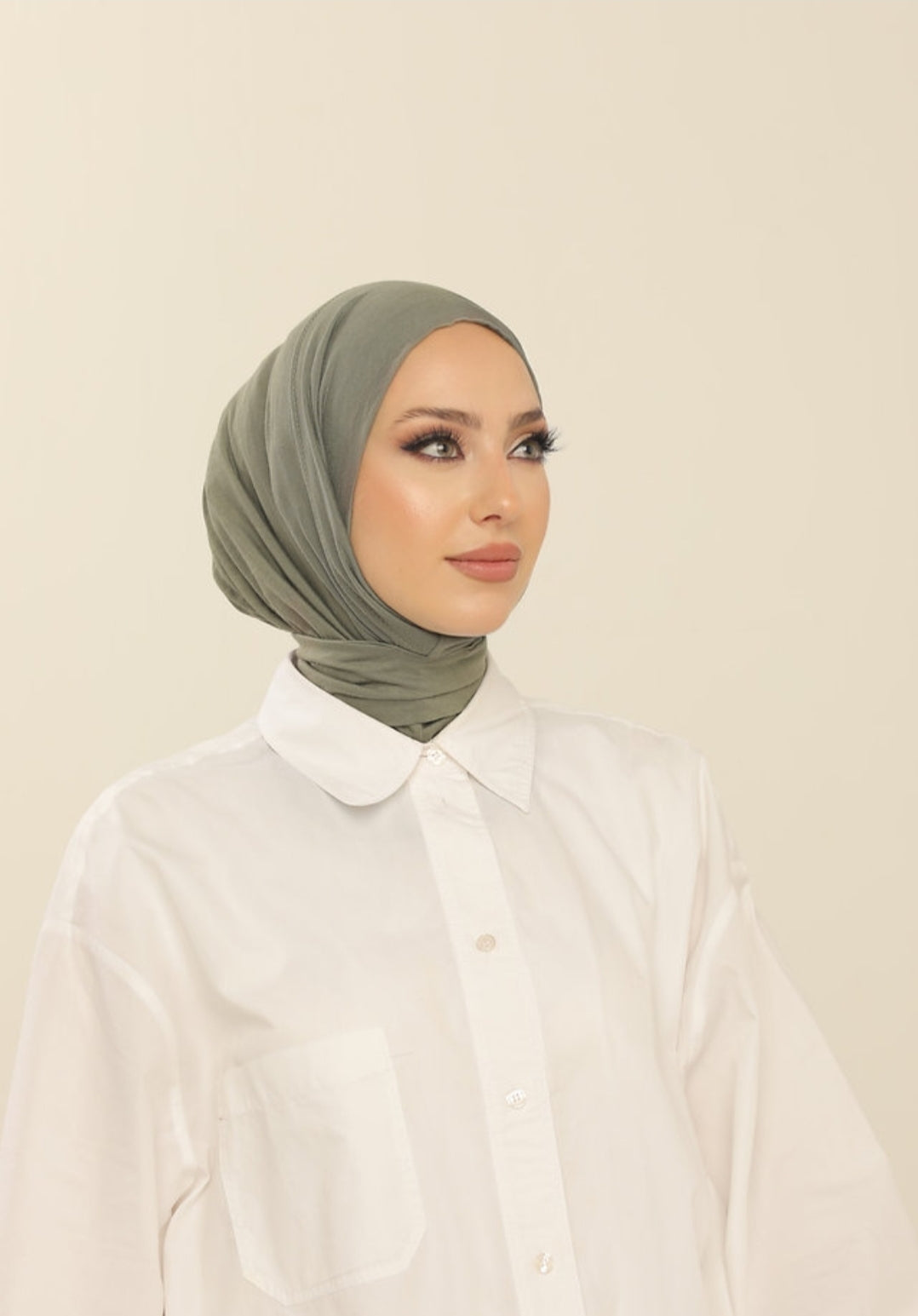 Hijab cagoule en jersey à enfiler - 13 coloris