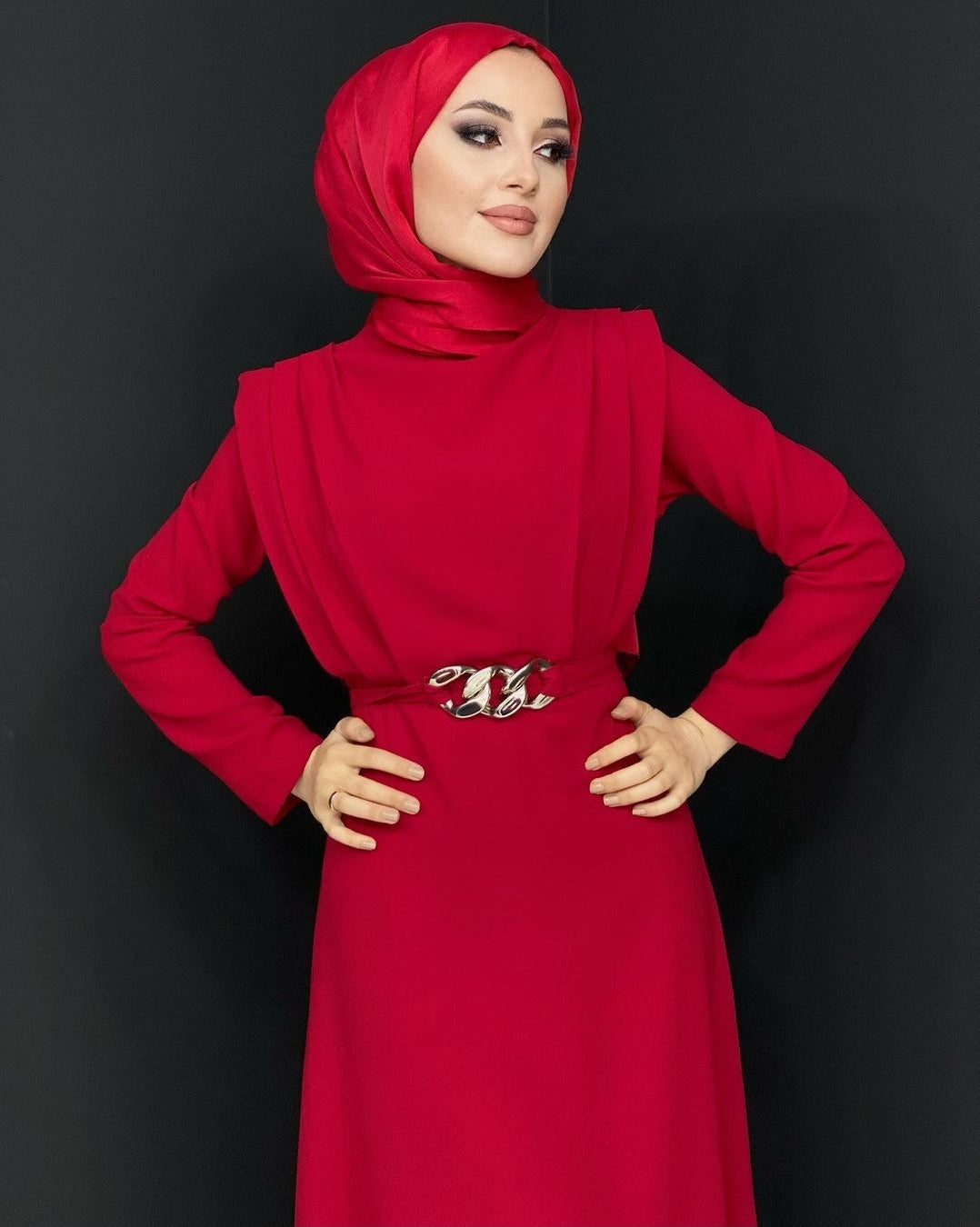 Robe SEYMA - ROUGE