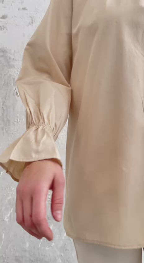 Blouse Longue -  NUDE